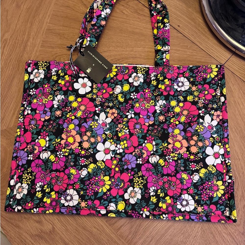 Zuhair Murad Multicolor Floral Tote
